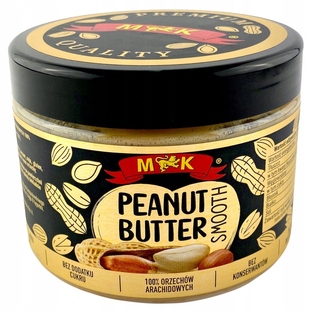MK Masło arachidowe gładkie Masło orzechowe peanut butter smooth 500 g
