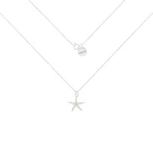Srebrny naszyjnik z rozgwiazdą 50 cm - Naszyjniki - miniaturka - grafika 1