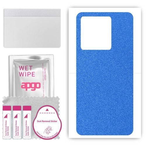 folia naklejka skórka strukturalna na TYŁ do Wiko T20 - Niebieski Pastel Matowy - apgo SKINS