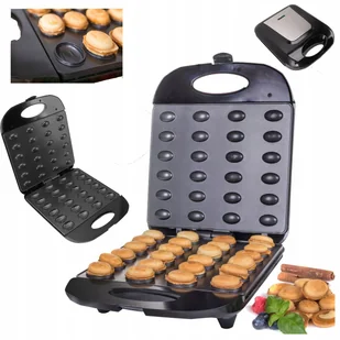 Opiekacz Elektryczny do Orzeszków Ciastek Duży 24szt Powłoka NonStick MOCNY - Urządzenia do czekolady i słodyczy - miniaturka - grafika 1