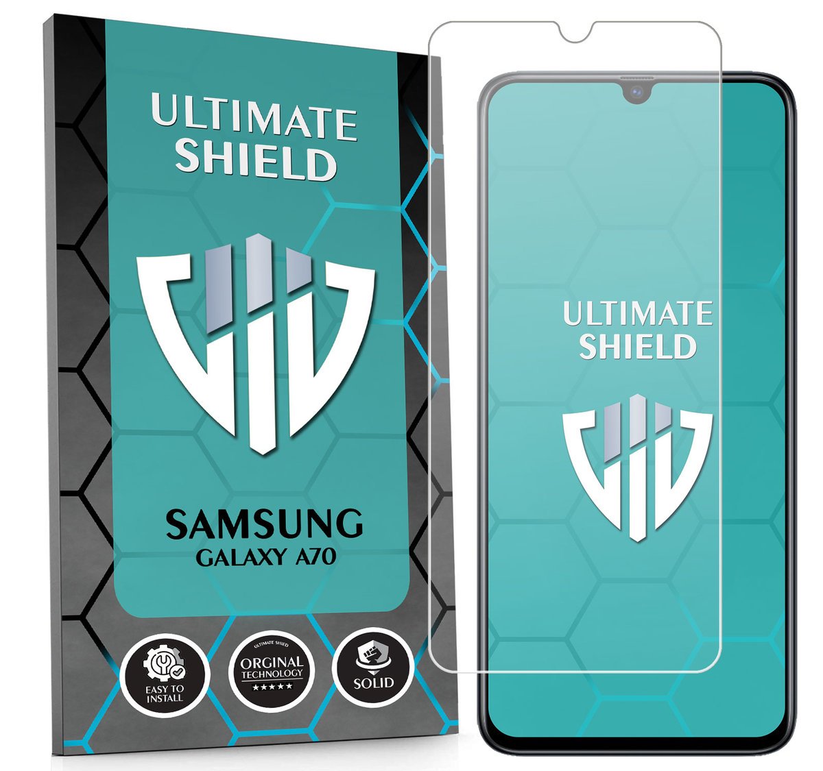 WZMOCNIONE SZKŁO OCHRONNE SZYBKA SZKIEŁKO NA EKRAN DO SAMSUNG GALAXY A70