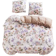 Pościel - Pościel 160x200 bawełna 100% dwustronna GierekHoff Cotton gruba 3 el róże - miniaturka - grafika 1