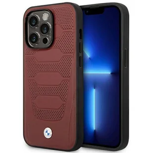 Etui BMW BMHMP14X22RPSR iPhone 14 Pro Max 6,7" burgundowy/burgundy Leather Seats Pattern MagSafe - Etui i futerały do telefonów - miniaturka - grafika 1