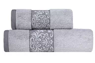 Ręczniki - Zaratex Ręcznik Gloria 70x140 srebrny 500 g/m2 frotte MKO-2310055 - miniaturka - grafika 1