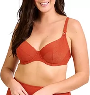 Stroje kąpielowe - Sans Complexe Damski klasyczny kostium kąpielowy z fiszbinami, Keczup cegła, 85D - miniaturka - grafika 1