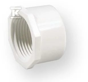 Nibco Zaślepka z gwintem nakrętna GW PVC-U 1/2" - Łączniki, trójniki, kształtki - miniaturka - grafika 1