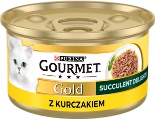 Mokra karma dla kotów PURINA Gourmet Gold Succulent Delights z kurczakiem - puszka 85g (DLKPUIKAM0005) - Mokra karma dla kotów - miniaturka - grafika 1