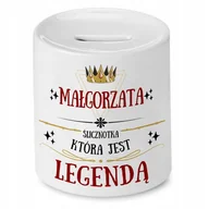 Skarbonki - Skarbonka Dla Małgorzaty Urodziny Idealny Prezent z Nadrukiem ze Zdjęciem - miniaturka - grafika 1