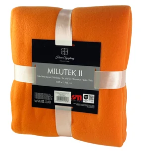 Koc Polarowy Milutek 150x200 Pomarańczowy-150x200 cm - Koce - miniaturka - grafika 1