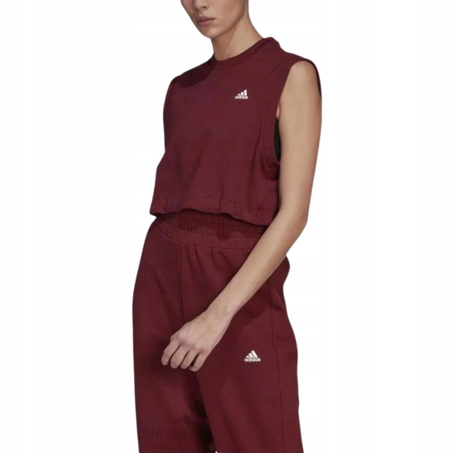 Koszulka damska Adidas Move Studio krótka sportowa top bordowa r. Xs
