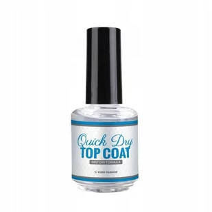 Euro Fashion Top coat quick dry szybkoschnący top 15 ml LAKIER TOP COAT EURO FASH. - Lakiery do paznokci - miniaturka - grafika 1