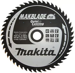 Makita B-09846 piła tarczowa do cięcia drewna 350x30 mm  56 zębów T.C.T. Makblade Plus - Tarcze do pił - miniaturka - grafika 1