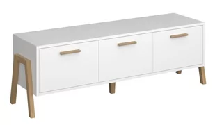 Szafka Rtv Belle 3K/150 Biała - Inne meble do salonu - miniaturka - grafika 1
