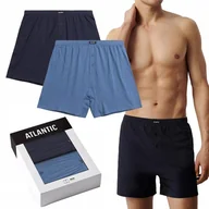 Majtki męskie - BOKSERKI MĘSKIE SZORTY LUŹNE ATLANTIC 2MBX073/GRA/NIE 2PAK 3XL - miniaturka - grafika 1