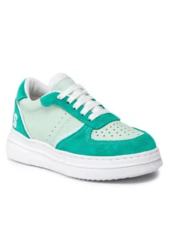 Buty dla dziewczynek - Guess Sneakersy FI5GAF LEA12 Zielony - grafika 1