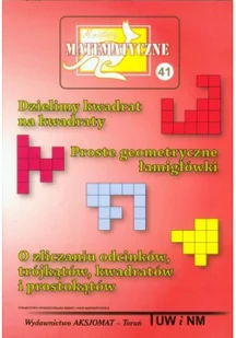Miniatury matematyczne 41 Dzielimy kwadrat na kwadraty - Zbigniew Bobiński, Piotr Nodzyński, Adela Świątek, Mirosław Uscki - Materiały pomocnicze dla uczniów - miniaturka - grafika 2