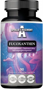 APOLLO'S HEGEMONY FUCOXANTHIN FUKOKSANTYNA Z ALG MORSKICH 90 KAPSUŁEK - Spalacze tłuszczu - miniaturka - grafika 1