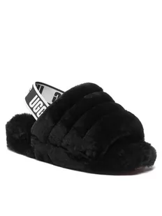 Ugg Australia Kapcie W Fluff Yeah Slide 1095119 Czarny - Kapcie damskie - miniaturka - grafika 1