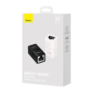 Złączka sieciowa Baseus, 10 sztuk, AirJoy series (czarny) - Adaptery i przejściówki - miniaturka - grafika 9