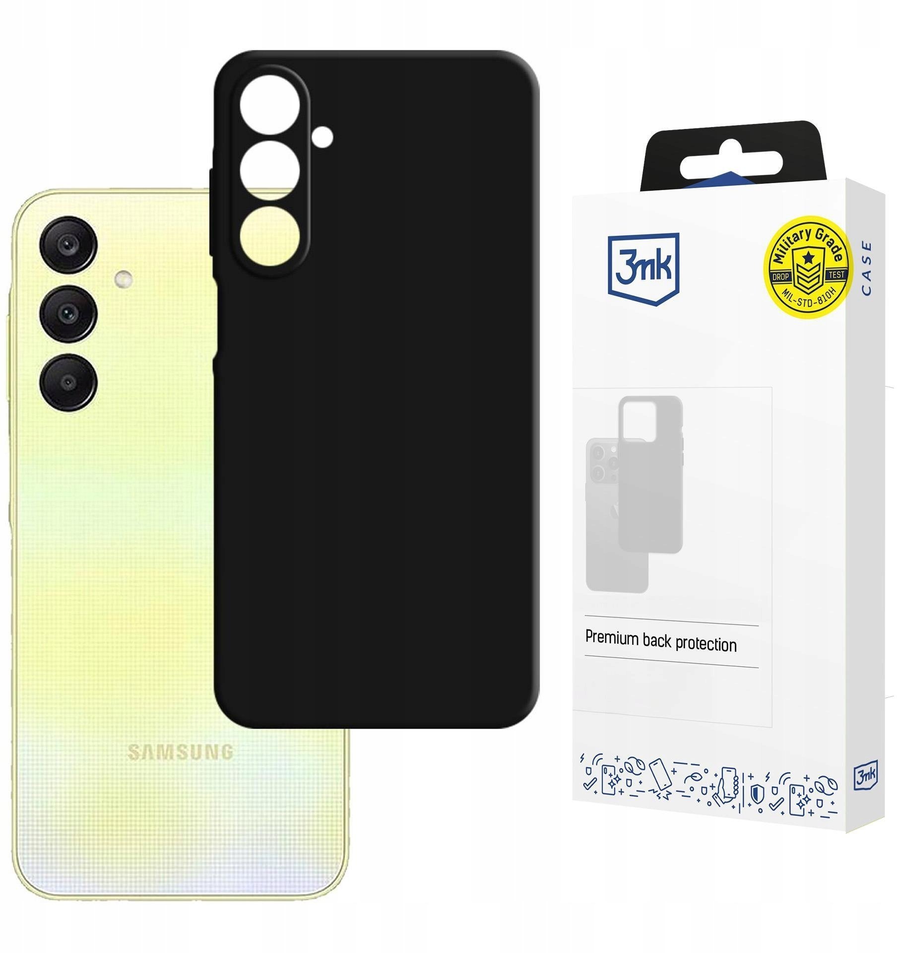 3MK Samsung Galaxy A26 5G - 3mk Hardy Mellow Case Black