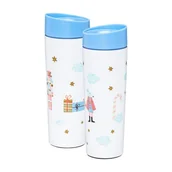 Kubki termiczne - Niebieski kubek termiczny Ambition Ballet Król Mysz Dziadek do orzechów 350ml - miniaturka - grafika 1