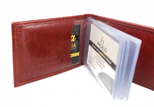 Etui Na Karty Dokumenty ANDRUS (PL) Wizytownik Skóra Naturalna RFID 11x7,5 cm - Etui na dokumenty i karty - miniaturka - grafika 10
