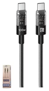 KABEL REMAX USB-C QC SZYBKIE ŁADOWANIE 100W wzmocniony kabel 1,2m - Kable USB - miniaturka - grafika 1