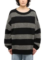 Swetry damskie - Mustang Sweter "Moon" w kolorze czarno-szarym - miniaturka - grafika 1