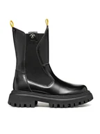 Buty dla dziewczynek - Geox Kozaki J Maquinnens Girl J46M6A 0CNNH C9999 M Czarny - miniaturka - grafika 1