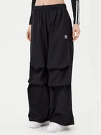 Spodnie sportowe damskie - adidas Spodnie dresowe Essentials Ripstop JD0785 Czarny Loose Fit - miniaturka - grafika 1