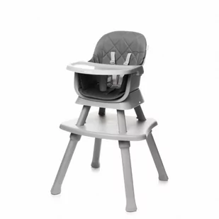 4Baby, Master XXIII, krzesełko do karmienia, 2w1, Grey - Krzesełka do karmienia - miniaturka - grafika 1
