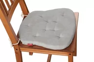 Poduszki na krzesła - Dekoria Dekoria Siedzisko Filip na krzesło jasny popiel 41 × 38 × 3,5 cm Damasco 215-613-81 - miniaturka - grafika 1