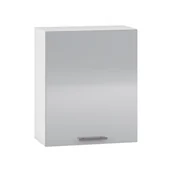 Szafki kuchenne - Szafka Górna Wisząca 1 Drzwi G-60/72 Biały / Jasny Popiel Połysk Vento Halmar Jasny Popiel, Biały - miniaturka - grafika 1