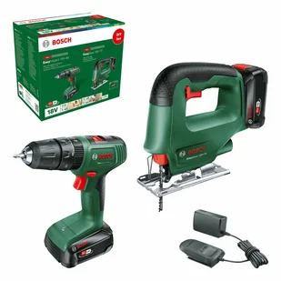 Zestaw wiertarko-wkrętarka EasyImpact 18V-40 + Wyrzynarka EasySaw 18V-70 BOSCH - Akumulatory do elektronarzędzi - miniaturka - grafika 1