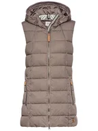 Kamizelki damskie - Camel Active Kamizelka pikowana w kolorze szaroróżowym - miniaturka - grafika 1