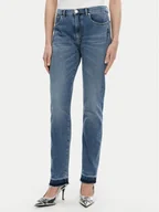 Spodnie damskie - PINKO Jeansy Robin 104607 A2E1 Niebieski Straight Leg - miniaturka - grafika 1