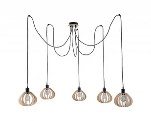 Keter Lighting Nicoleta NB lampa wisząca 5-punktowa 829 - Lampy sufitowe - miniaturka - grafika 1