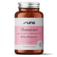 Witaminy i minerały - UNS Shatavari + BioPerine 60 k - miniaturka - grafika 1