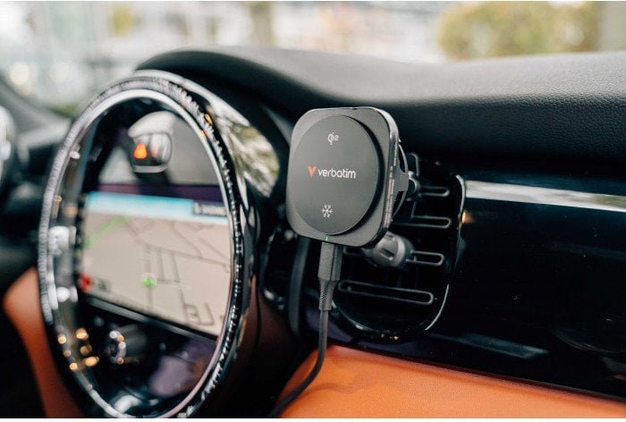 Verbatim ChargenDrive Magnetic Wireless Car Charger Qi2 31861