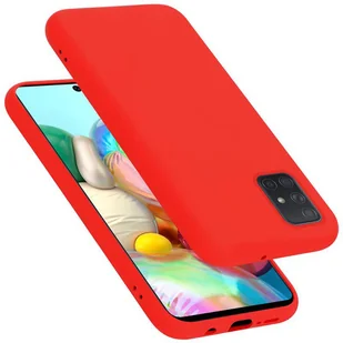 Pokrowiec Do Samsung Galaxy A51 4G / M40s Etui w LIQUID CZERWONY TPU Silikon Case Cover Obudowa Ochronny Cadorabo - Etui i futerały do telefonów - miniaturka - grafika 1