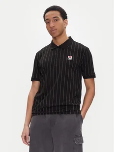 Fila Polo Linter FAM0923 Czarny Regular Fit - Koszulki męskie - miniaturka - grafika 1