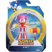Figurki dla dzieci - Sonic The Hedgehog Sega Jakks Figurka Amy + Młot - miniaturka - grafika 1