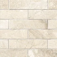 Inne materiały budowlane - Płytka marmurowa cegiełka Coffee White Brick 10x30,5 Queen Beige - miniaturka - grafika 1