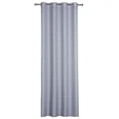 Zasłony - Zasłona z kółkami PULA 140 x 260 cm, kolor szary - miniaturka - grafika 1