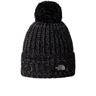 Czapki i chusty sportowe damskie - Czapka The North Face Cozy Chunky Cabin 0A887WVOR1 - czarna - miniaturka - grafika 1
