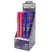 Długopisy - Długopis z zatyczką Fashion Alphabet nieb. (20szt) - Titanum - miniaturka - grafika 1