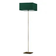 Lampy stojące - Oryginalna lampa stojąca do salonu PRAGA z abażurem w kolorze zieleni butelkowej - miniaturka - grafika 1