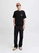 Koszulki męskie - Jack & Jones Koszulka w kolorze czarnym - miniaturka - grafika 1