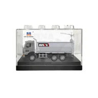 Samochody i pojazdy dla dzieci - DLA NAJMŁODSZYCH WYWROTKA METALOWA SREBRNA - miniaturka - grafika 1