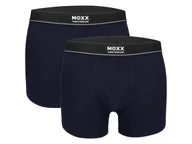 Majtki męskie - MEXX Bokserki męskie z bawełną, 2 pary (Granatowy, XXl) - miniaturka - grafika 1